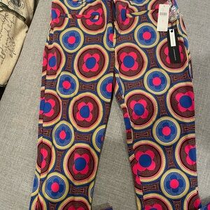 Anthropologie Vibrant Patterned Ankle Pants